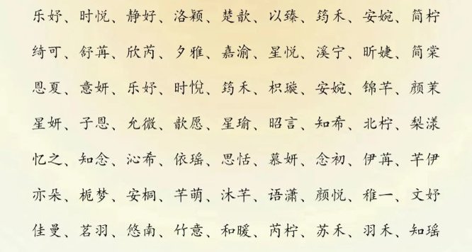 2024年宝宝女孩取好名字大全：吉祥好名伴成长