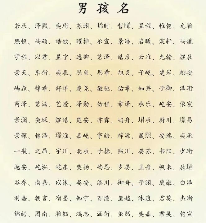 2025蛇年男孩名字大全：新生宝宝起名宝典