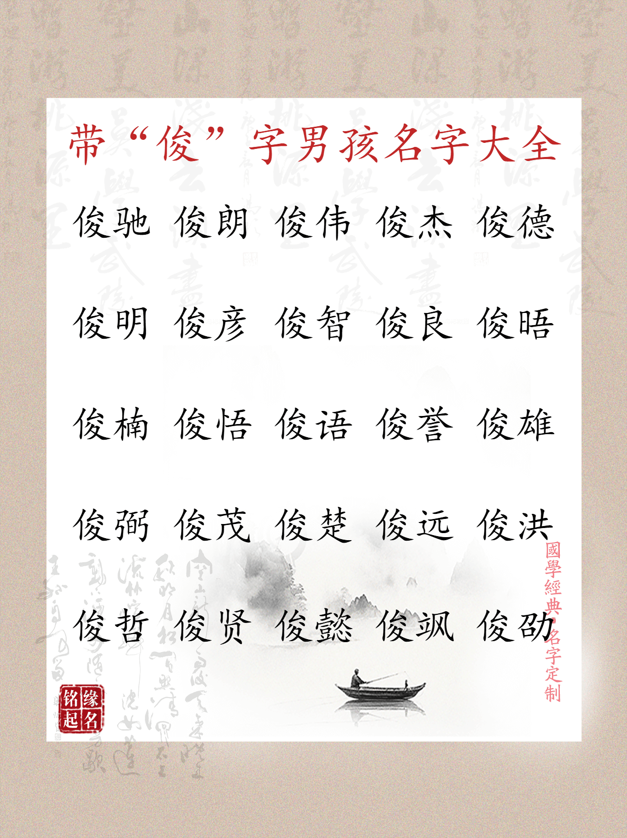 宝宝取名用“俊”字，俊的意思-俊字取名的寓意-俊字五行属什么